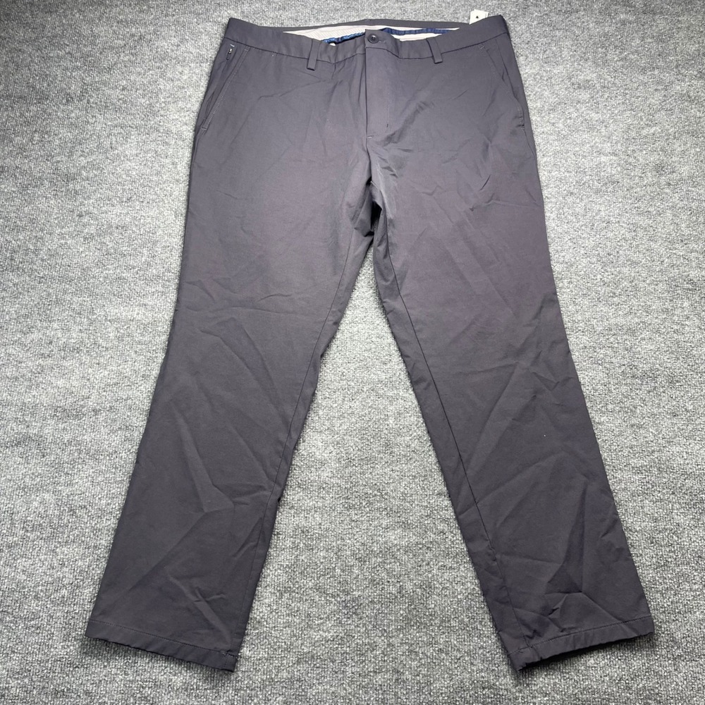 Vineyard Vines On-The-Go Pant Mens 38x30 Gray Performance Chino Golf Trousers